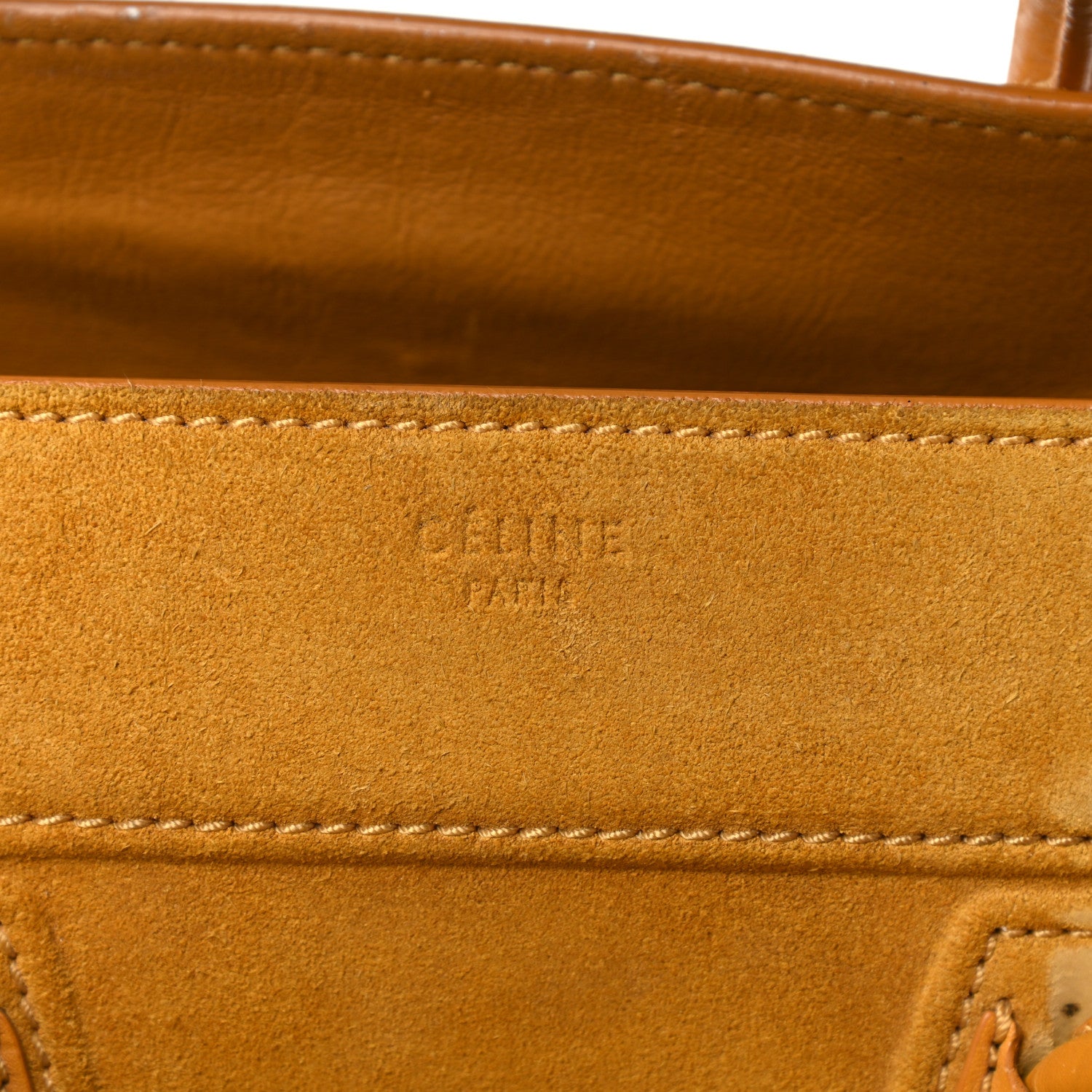Celine Suede Medium Phantom Luggage Amber 6 of 29