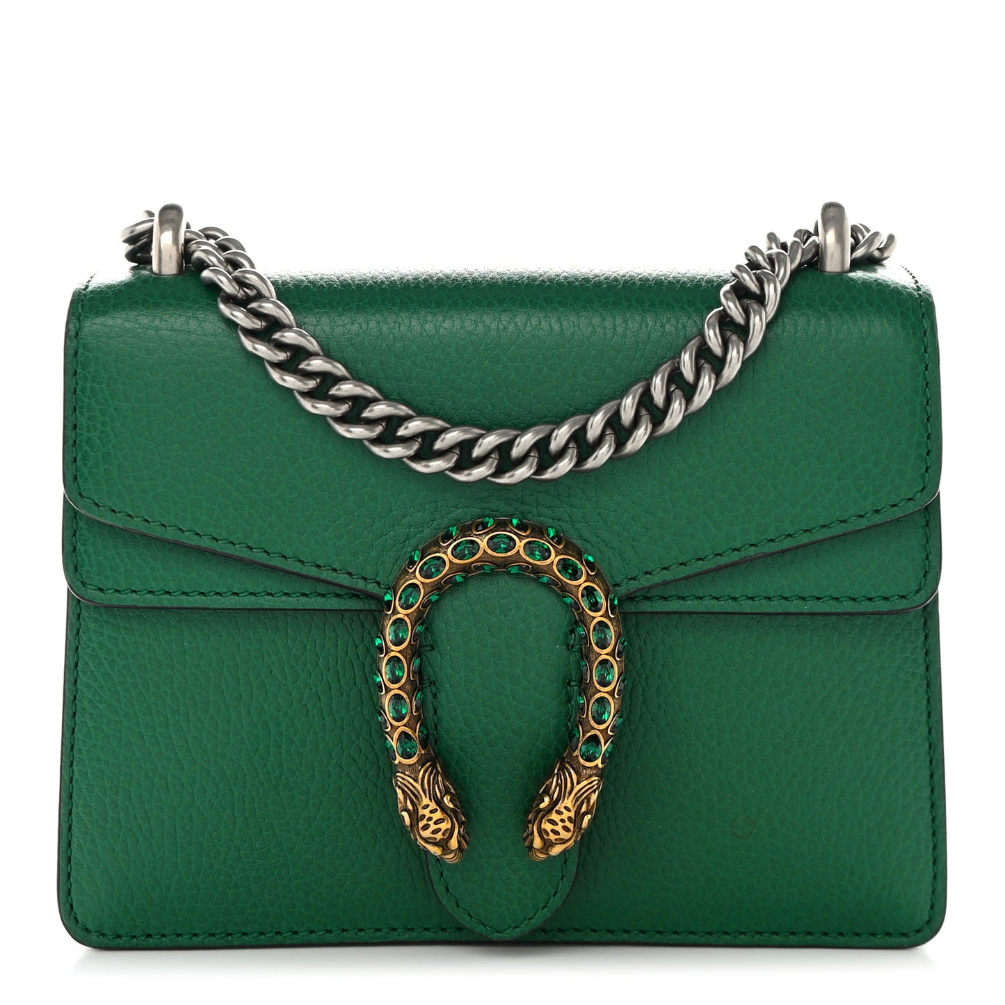 Calfskin Mini Dionysus Shoulder Bag Emerald
