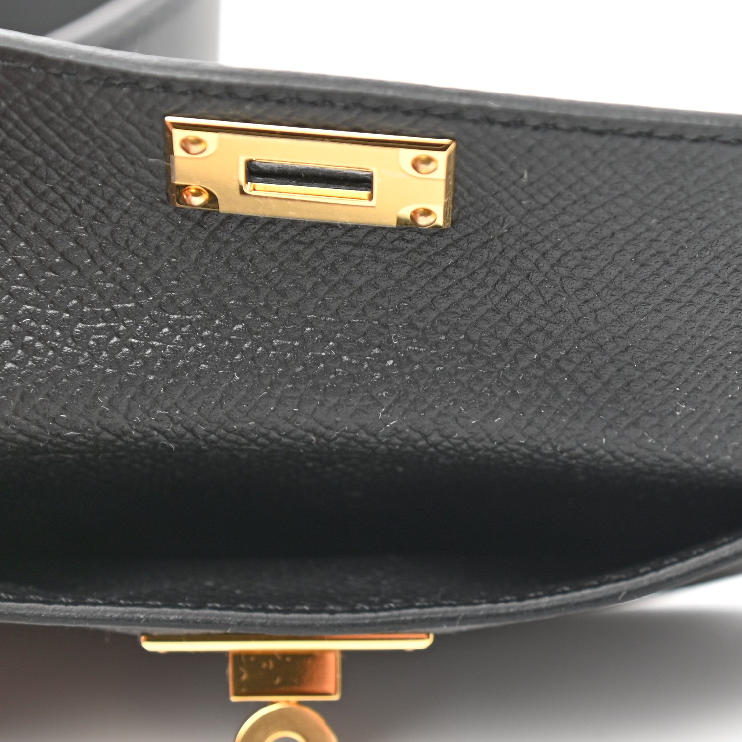 Hermes Swift Epsom Pocket Kelly Shoulder Strap Black 3 of 5