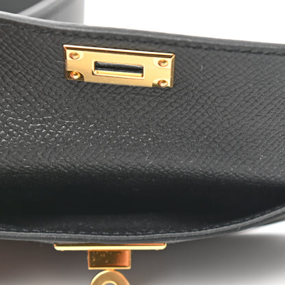 Hermes Swift Epsom Pocket Kelly Shoulder Strap Black 3 of 5