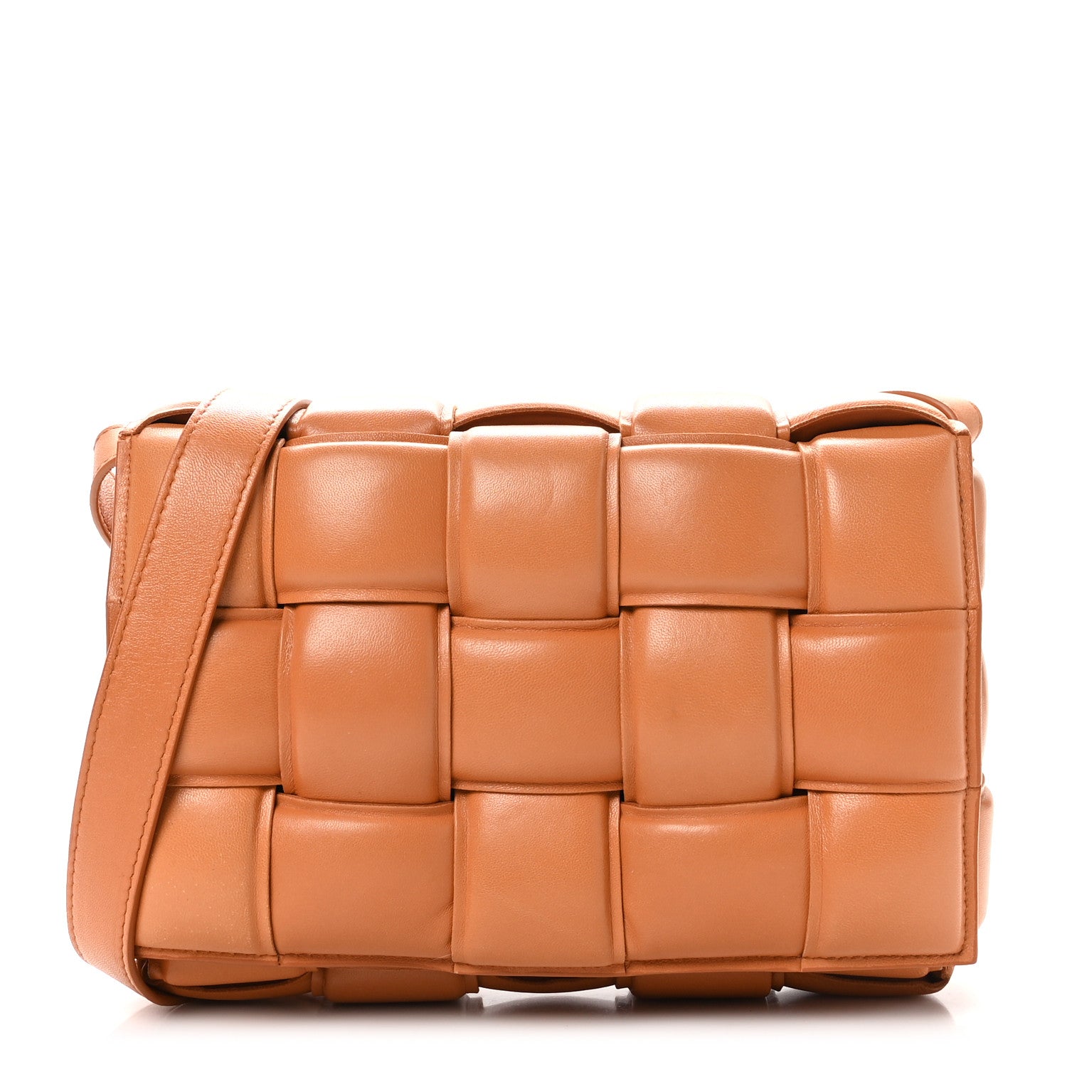 Bottega Veneta Nappa Maxi Intreccio Small Padded Cassette Crossbody Bag Clay 1 of 10