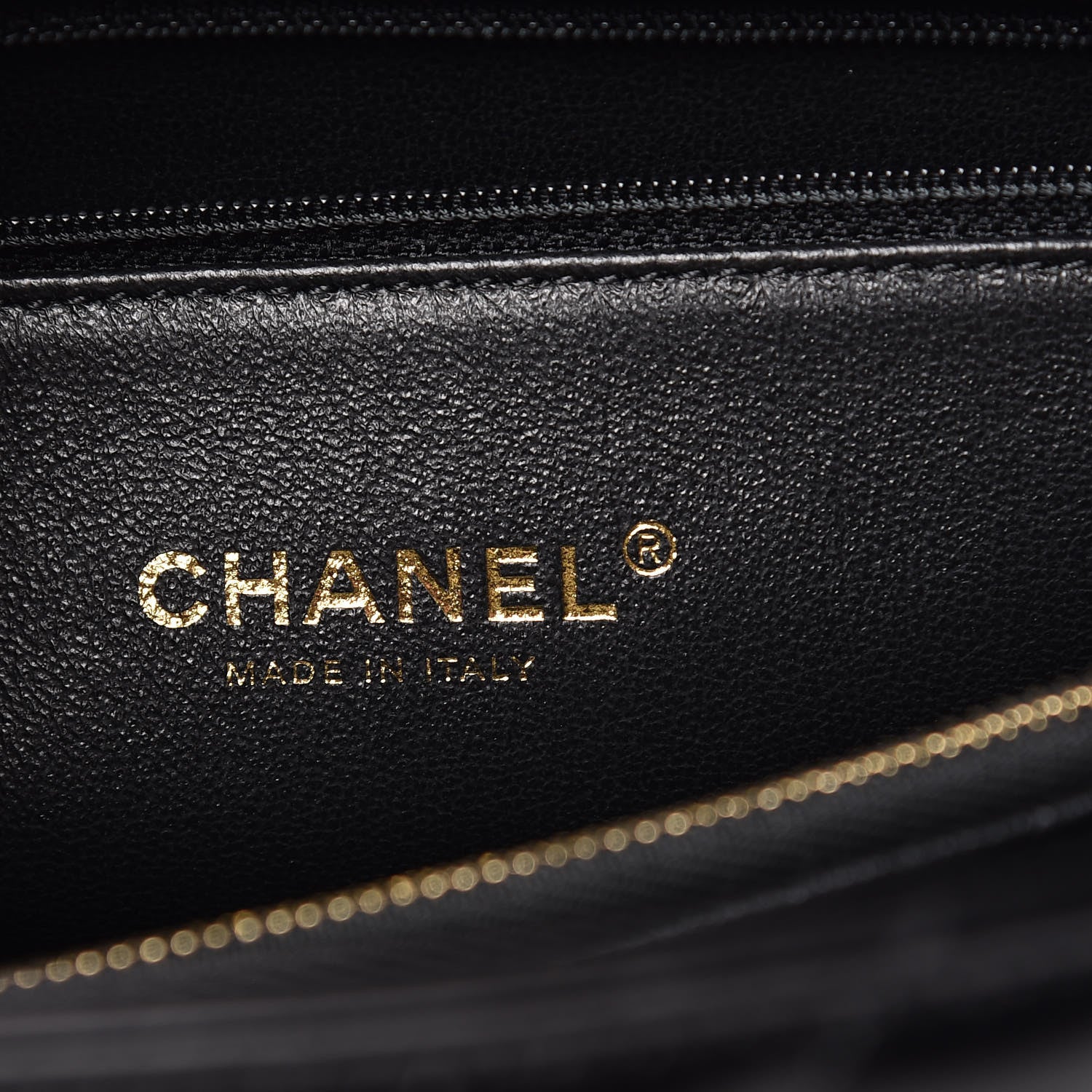Chanel Calfskin Lizard Chevron Quilted Small Coco Handle Flap Black 6 of 9