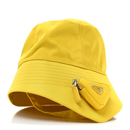 Prada Re-Nylon Mens Multifunctional Bucket Hat XXL Giallo 1 of 8