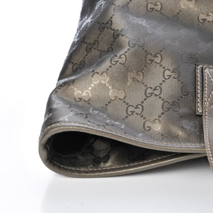 Gucci Imprime Monogram Medium Zippered Shopping Tote Pewter 13 of 13