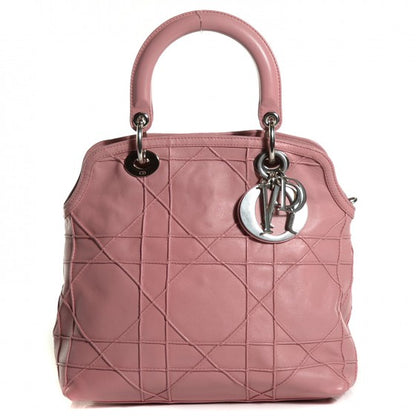 Christian Dior Lambskin Cannage Medium Granville Tote Pink 1 of 18