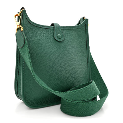 Hermes Taurillon Clemence Evelyne TPM Vert Vertigo 3 of 11