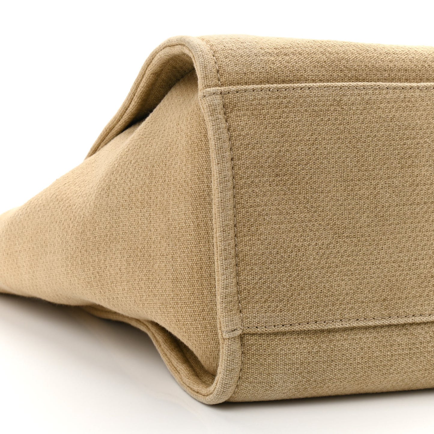 Canvas Medium Deauville Tote Beige Black