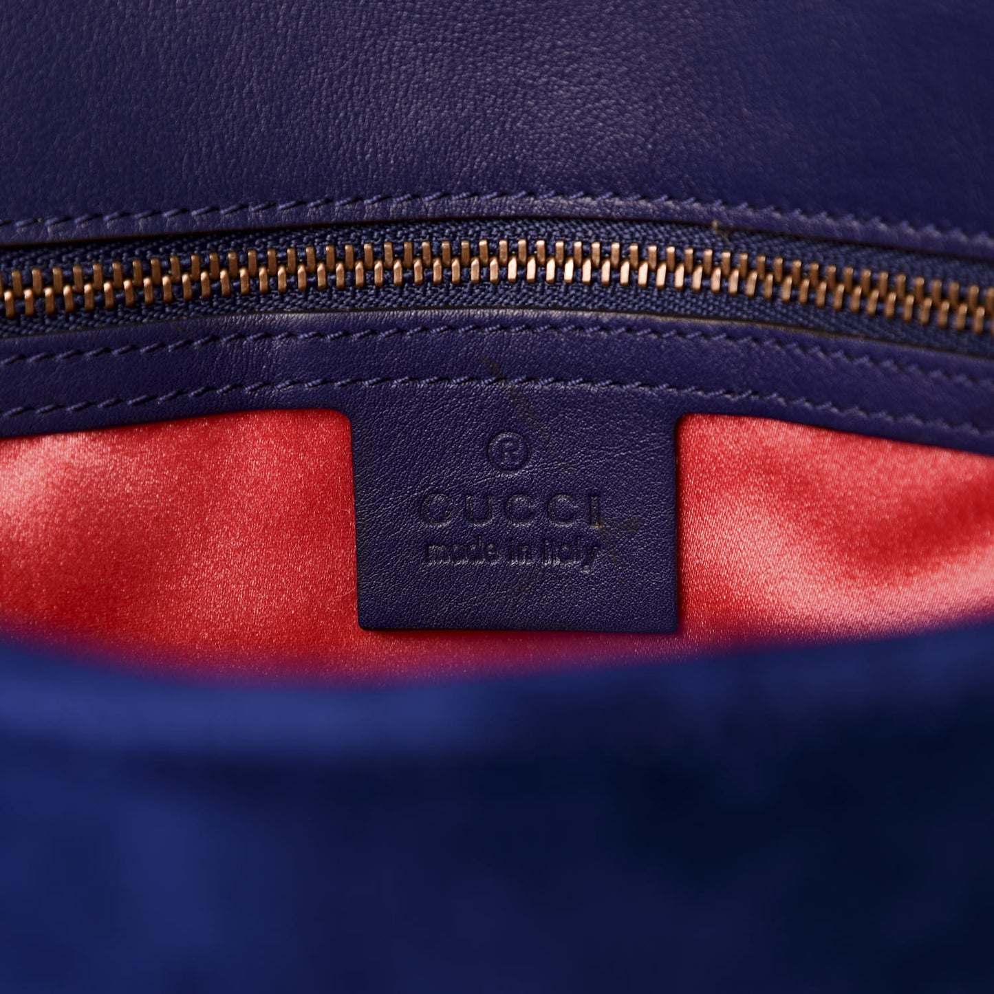 Velvet Matelasse Modern Embroidered Medium GG Marmont Shoulder Bag Cobalt