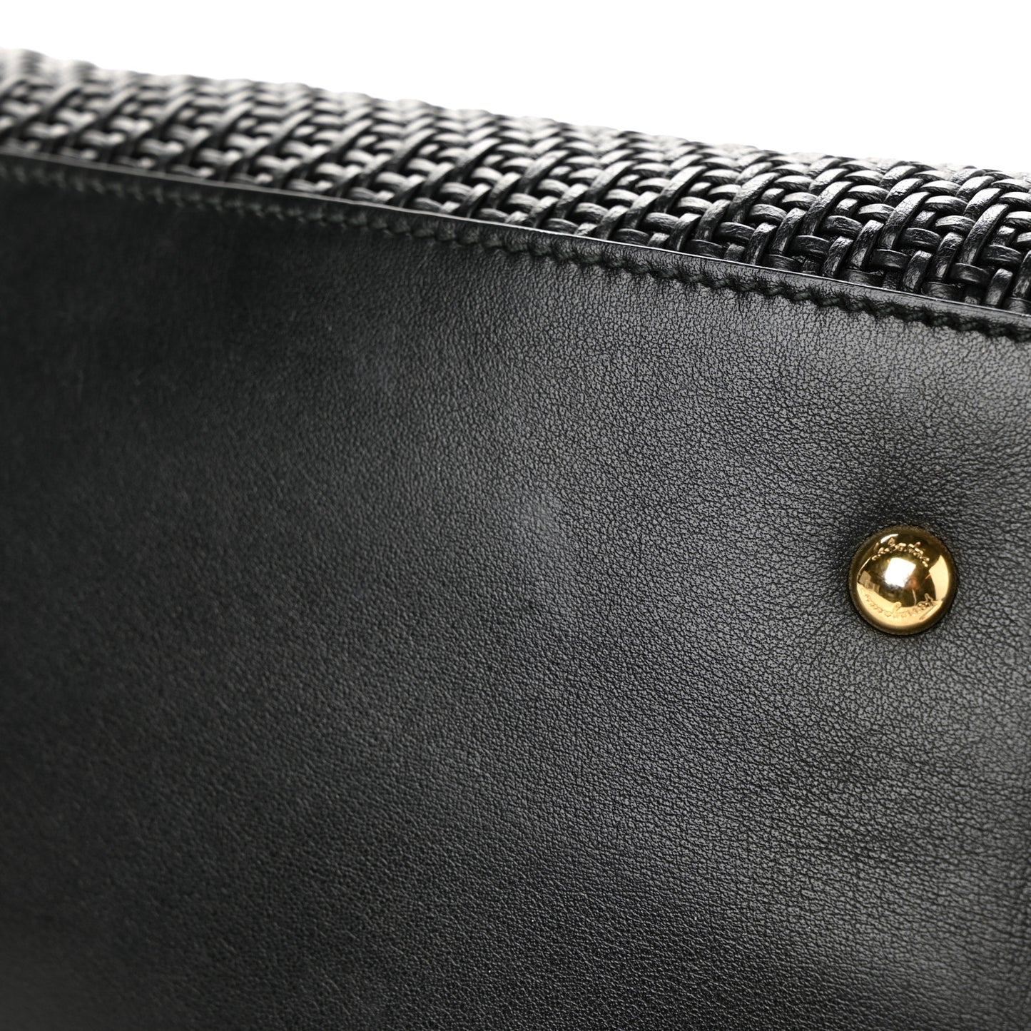 Woven Nappa Sofia Satchel Black