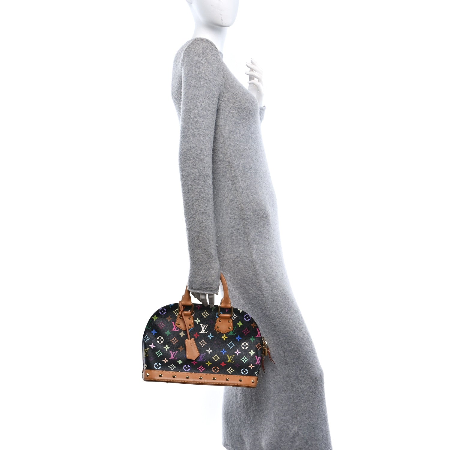 Louis Vuitton Monogram Multicolor Alma PM Black 2 of 9