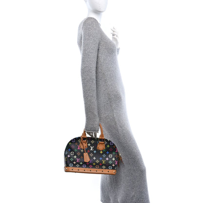 Louis Vuitton Monogram Multicolor Alma PM Black 2 of 9
