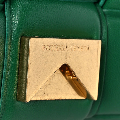 Bottega Veneta Lambskin Maxi Intreccio Padded Chain Cassette Crossbody Bag Racing Green 9 of 12