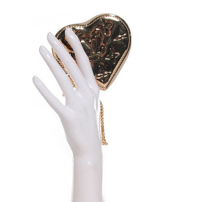 Louis Vuitton Monogram Miroir Heart Coin Purse Gold 2 of 9