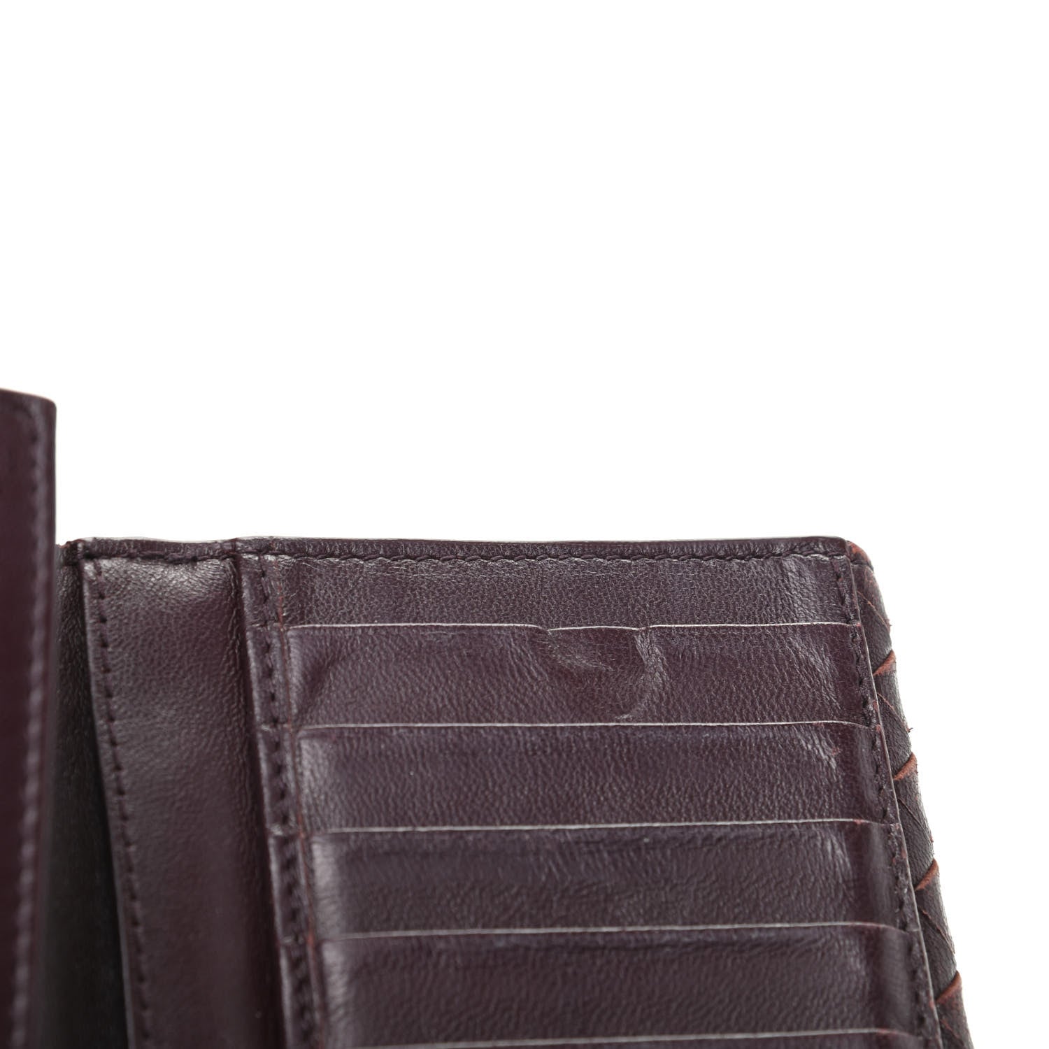 Bottega Veneta Nappa Intrecciato Continental Snap Wallet Ebano 8 of 9