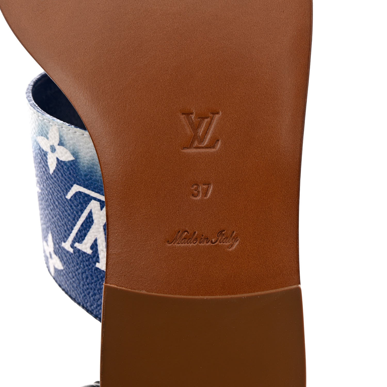 Louis Vuitton Monogram Escale Palma Sandals 37 Blue 8 of 12