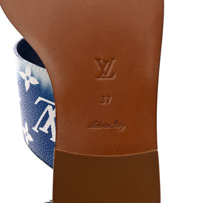 Louis Vuitton Monogram Escale Palma Sandals 37 Blue 8 of 12
