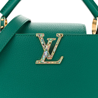 Louis Vuitton LOUIS VUITTON Taurillon Abalone Capucines BB Emerald 7 of 9