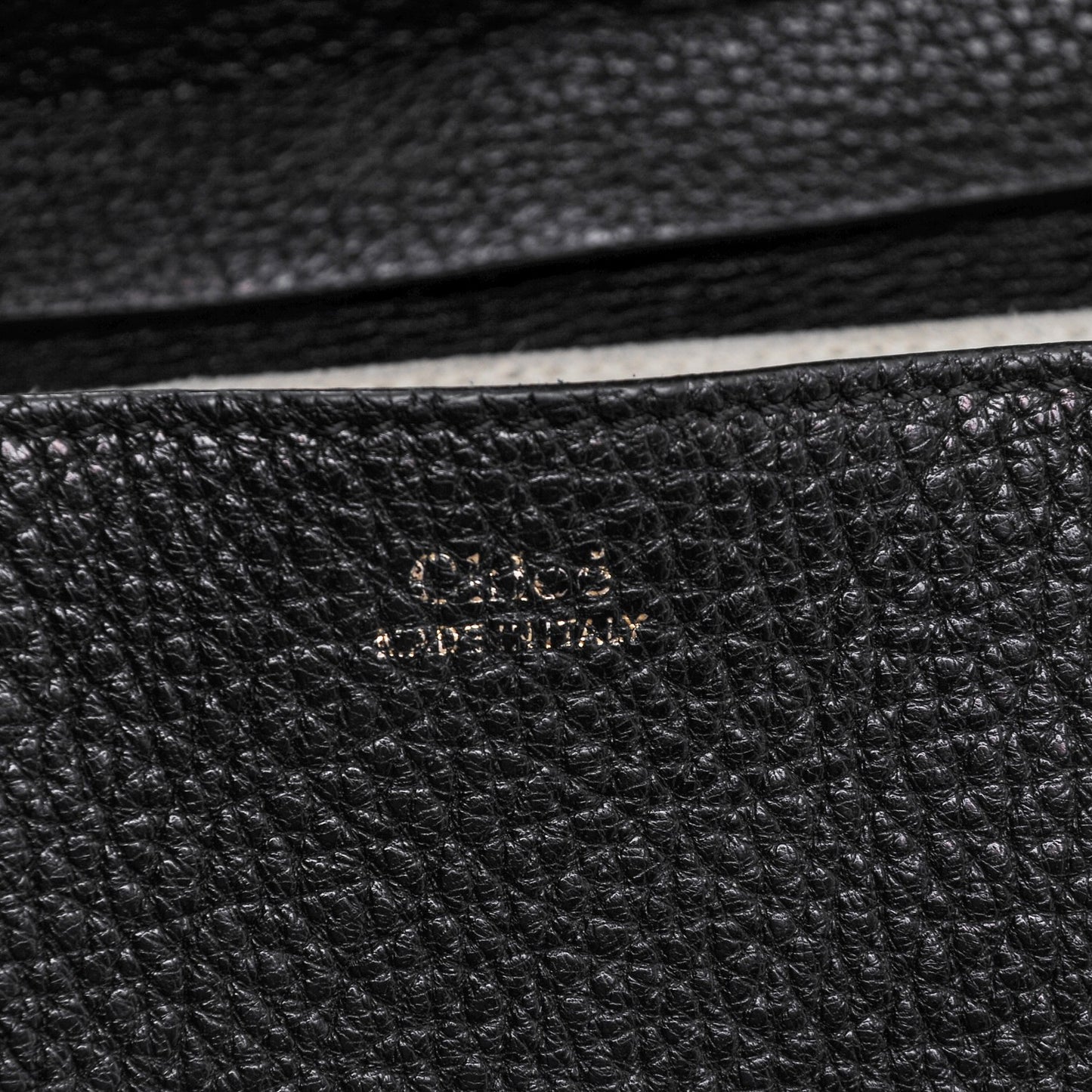 Grained Lambskin Large Drew Shoulder Bag Black