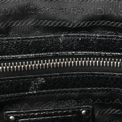 Prada Nylon Quilted 24H Satchel Black 10 of 15