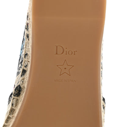 Christian Dior Embroidered Mille Fleurs Granville Espadrille 37 Multicolor 6 of 9