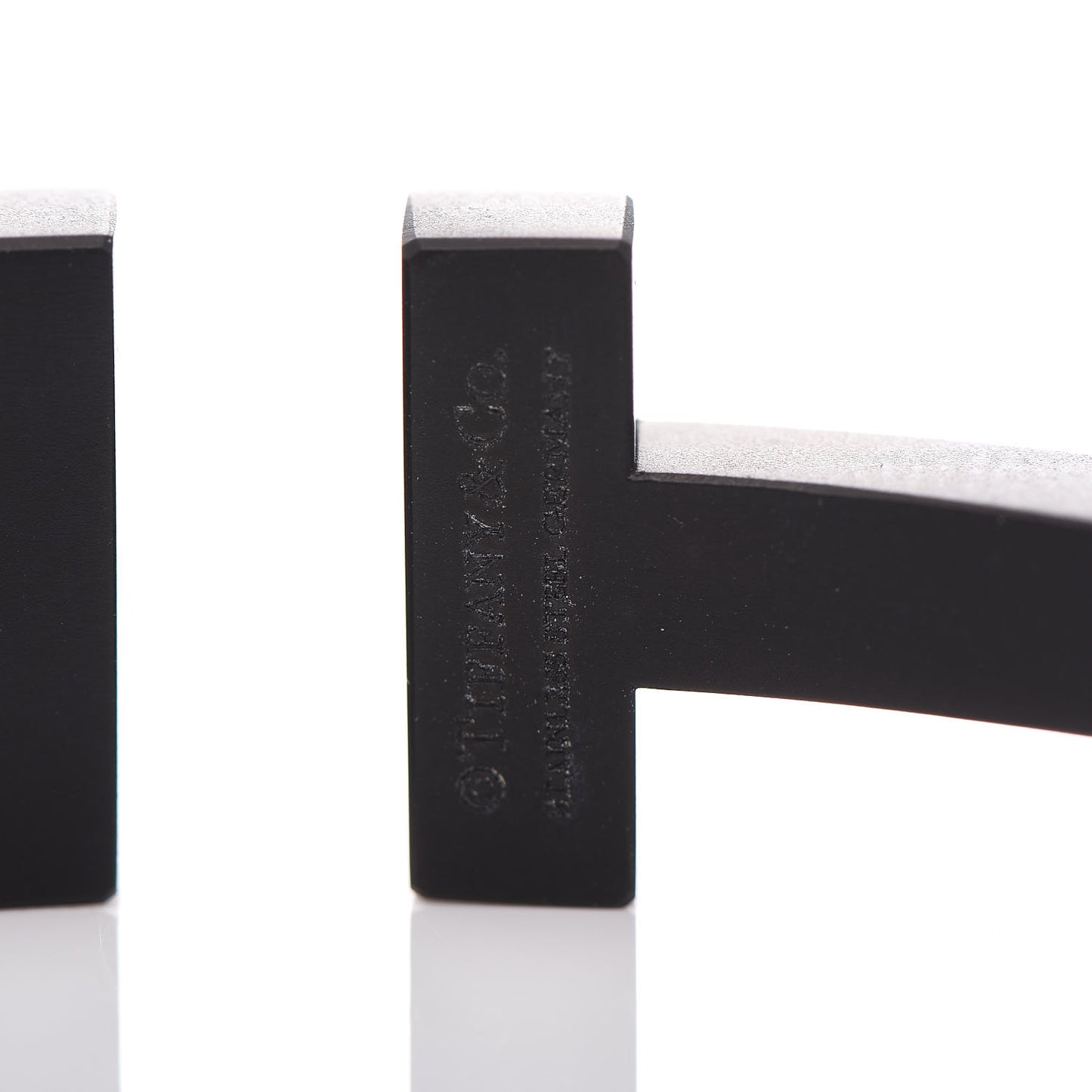 Black-Coated Stainless Steel T Square Bracelet