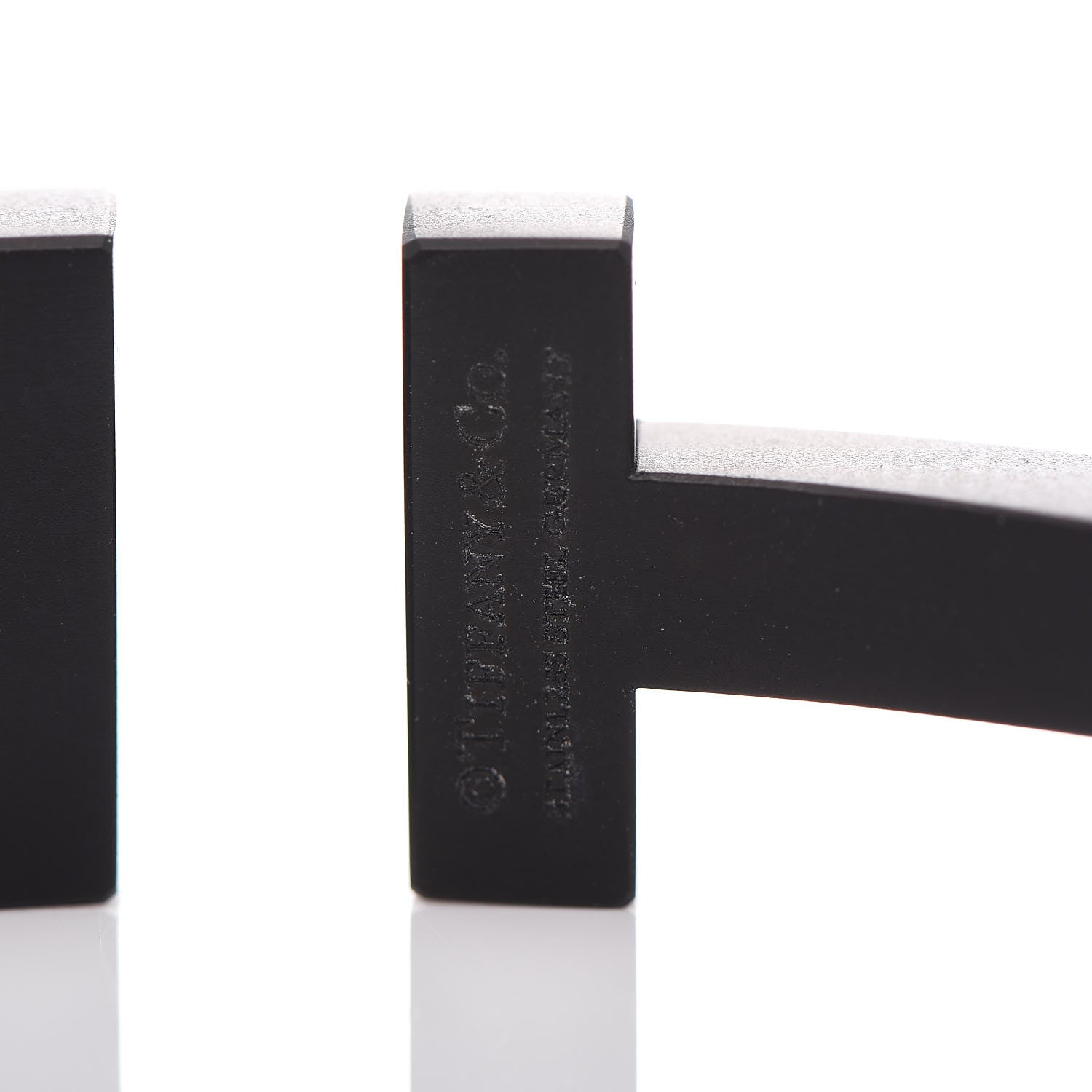 Tiffany Black-Coated Stainless Steel T Square Bracelet 5 of 5