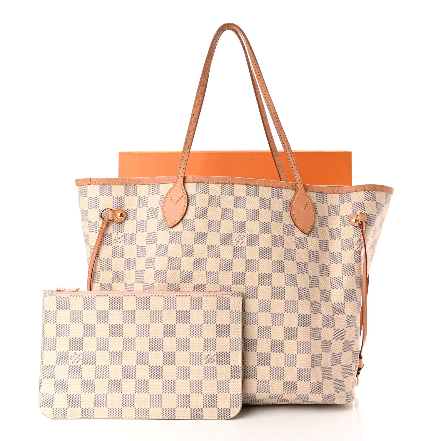 Louis Vuitton Damier Azur Neo Neverfull MM Rose Ballerine 13 of 13