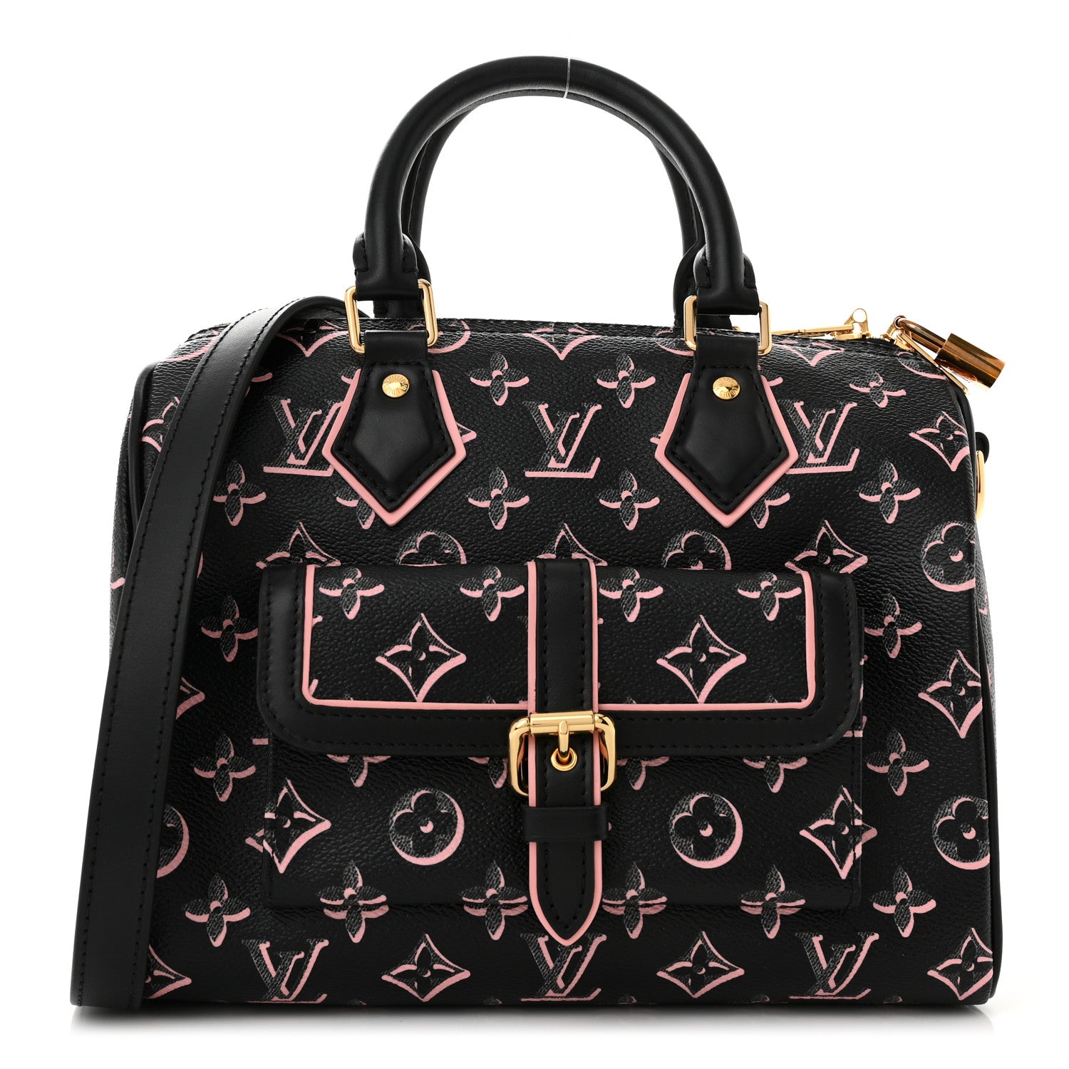 Louis Vuitton Monogram Fall for You Speedy Bandouliere 25 Black 1 of 10