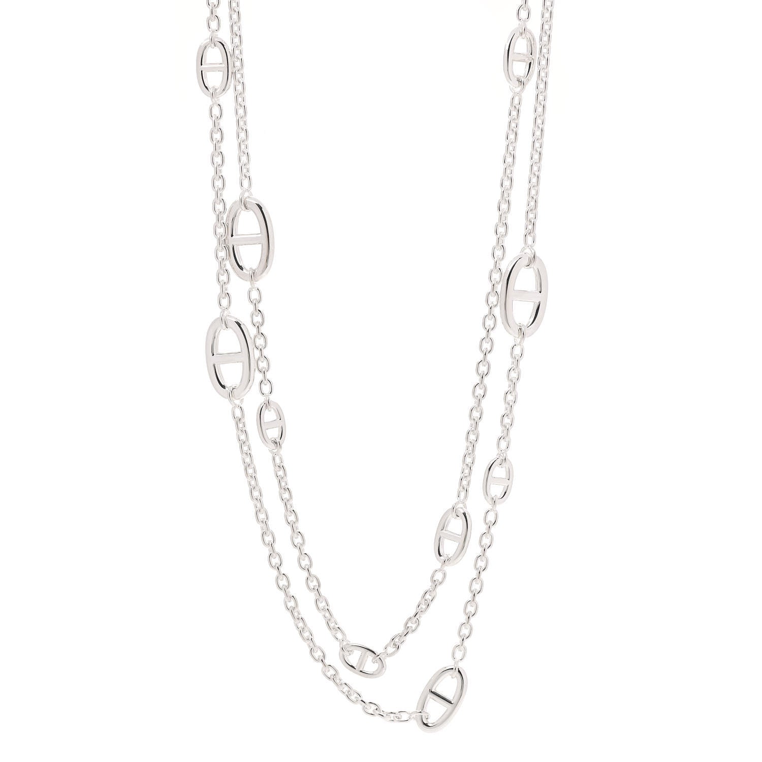 Hermes Sterling Silver Farandole Necklace 120 1 of 5