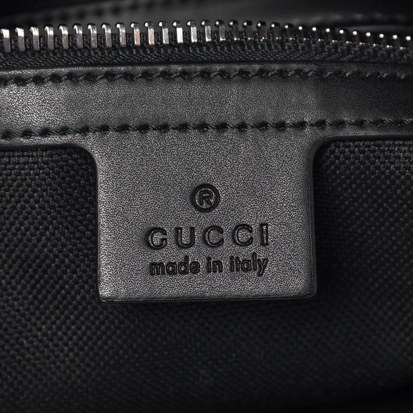 GG Supreme Monogram Appia Calfskin Web Flat Messenger Bag Black Grey