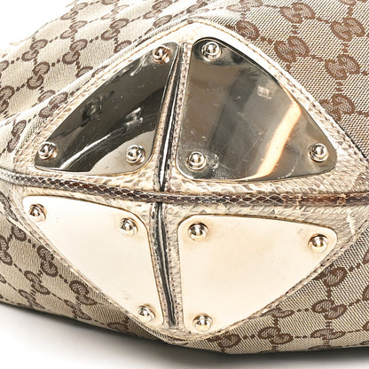 Gucci Monogram Large Indy Top Handle Hobo Off White 10 of 10