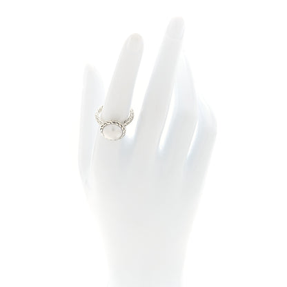 John Hardy Sterling Silver Cultured Pearl Classic Chain Ring 54 7 2 of 4