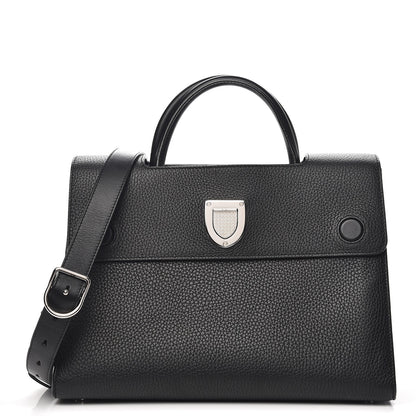 Christian Dior Grained Calfskin Medium Diorever Flap Black 1 of 7