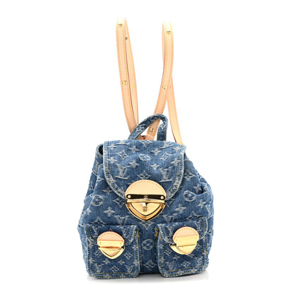 Louis Vuitton Denim Sac a Dos Backpack PM Blue 1 of 10