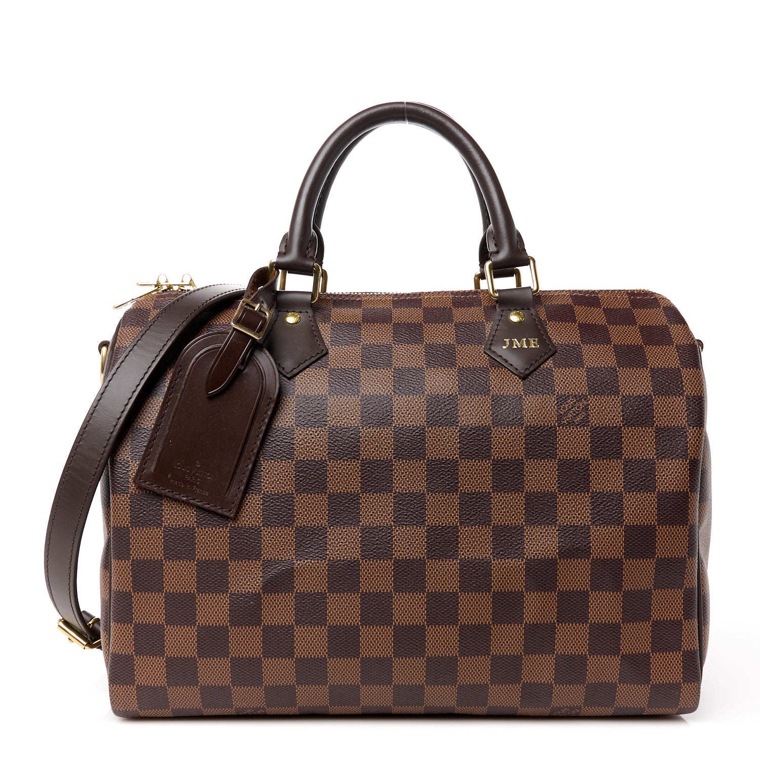 Louis Vuitton Damier Ebene Speedy Bandouliere 35 1 of 15