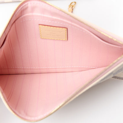 Louis Vuitton Damier Azur Neo Neverfull MM Rose Ballerine 9 of 13