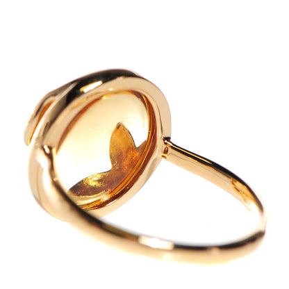 Tiffany 18K Yellow Gold Citrine Paloma Picasso Olive Leaf Ring 7 3 of 5