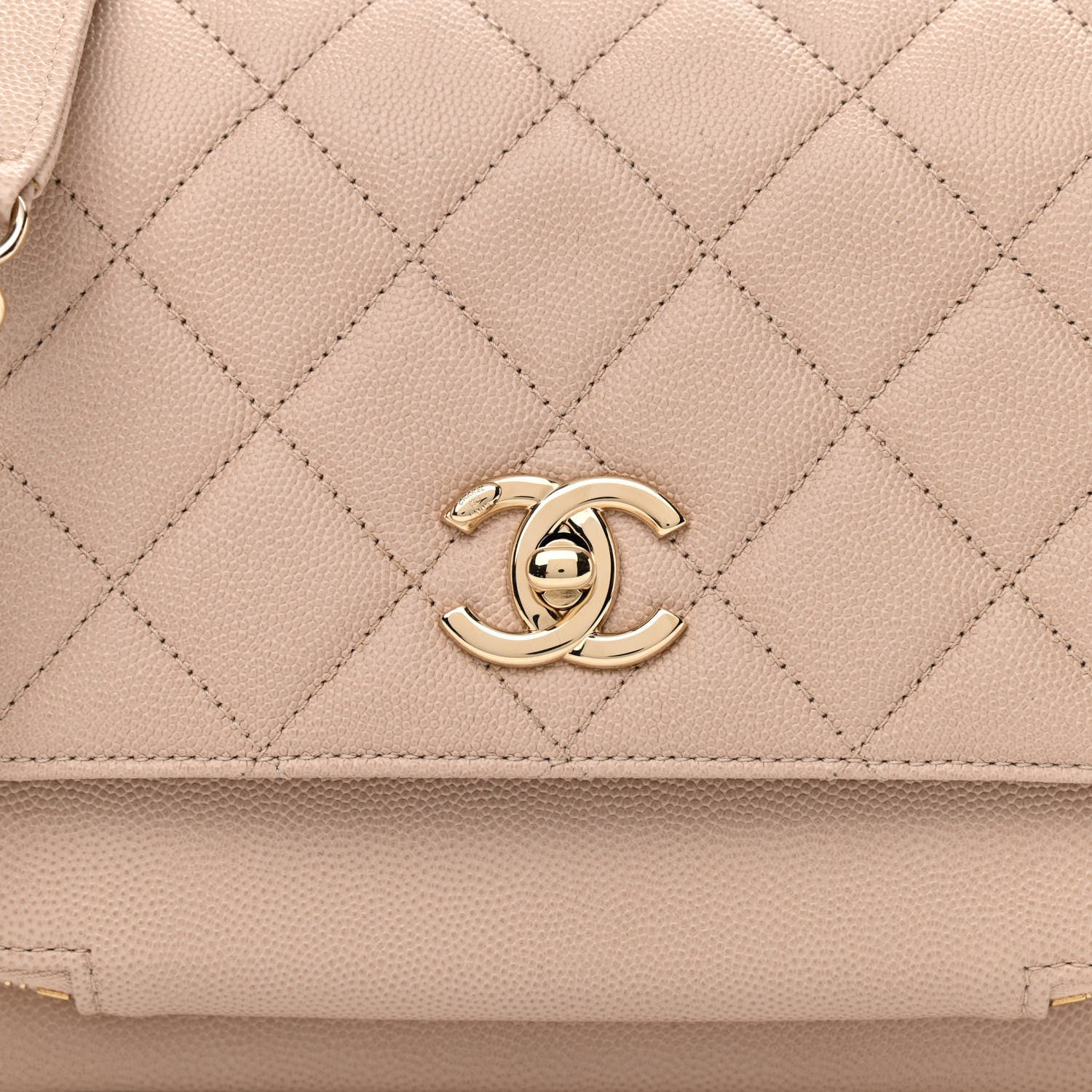 Chanel Caviar Quilted Medium Business Affinity Flap Beige 7 of 10