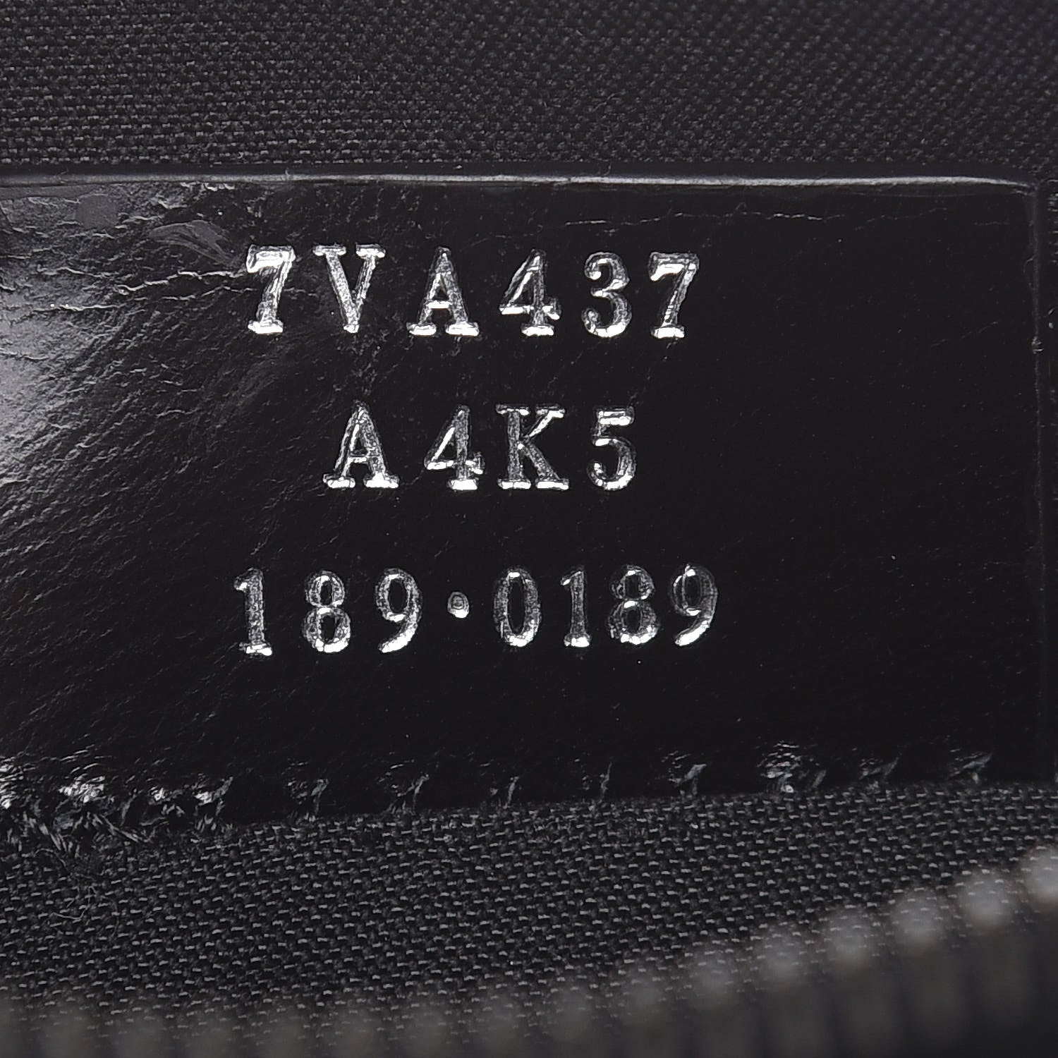 Fendi Vitello Century FF 1974 Embossed Messenger Black 7 of 7