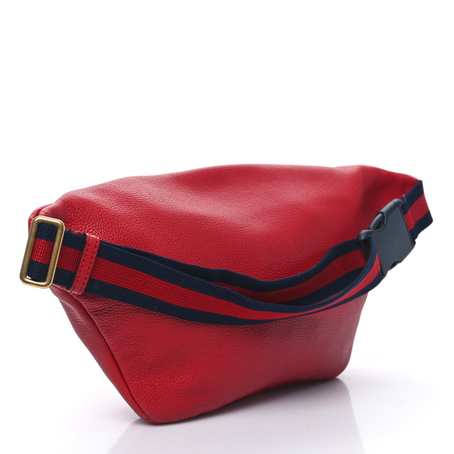Gucci Grained Calfskin Logo Belt Bag Hibiscus Red 3 of 9