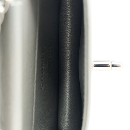 Chanel Metallic Lambskin Crystal Quilted Mini Chain Belt Bag Silver 5 of 11