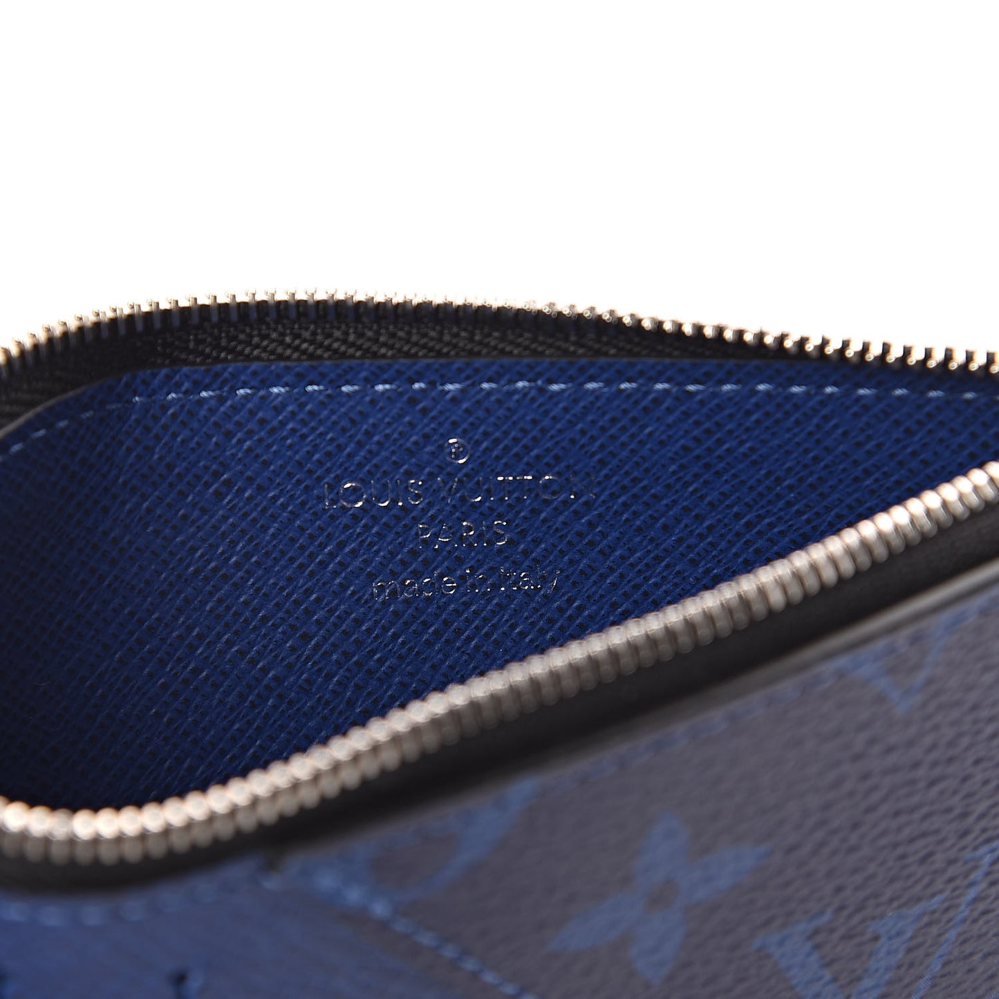 Monogram Taiga Coin Card Holder Cobalt