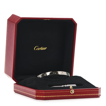 Cartier 18K White Gold LOVE Bracelet 17 6 of 6