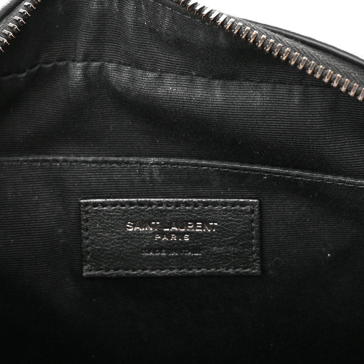 Saint Laurent Calfskin Matelasse Monogram Monochrome Lou Camera Bag Black 6 of 11
