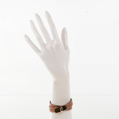 Hermes Barenia Kelly Double Tour Bracelet M Fauve 2 of 7