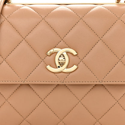 Chanel Lambskin Quilted Small Trendy CC Dual Handle Flap Bag Beige 8 of 10