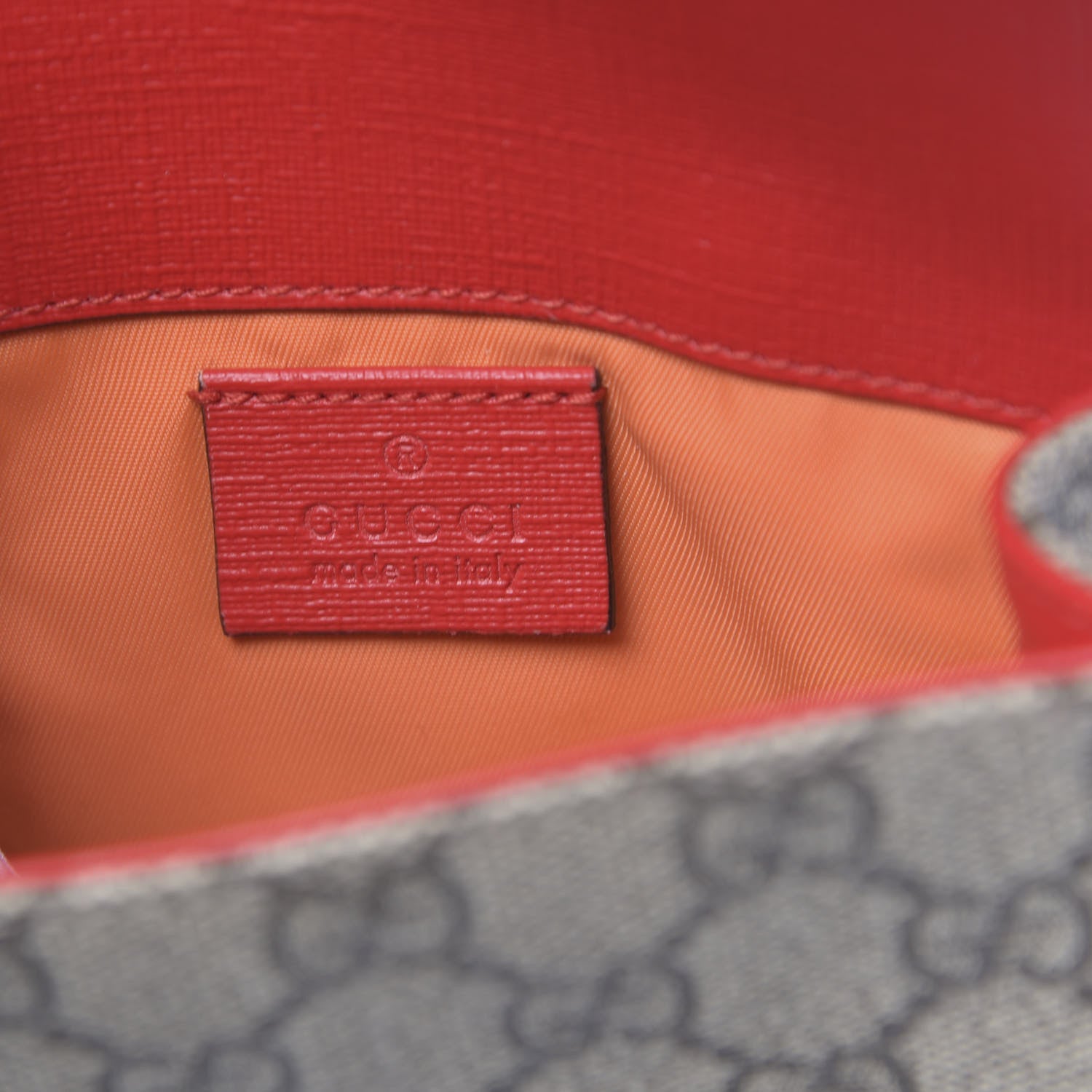 Gucci GG Supreme Monogram Childrens Rainbow Butterfly Belt Bag 6 of 10