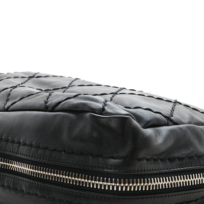 Chanel Lambskin Stitched Expandable Tote Black 10 of 10