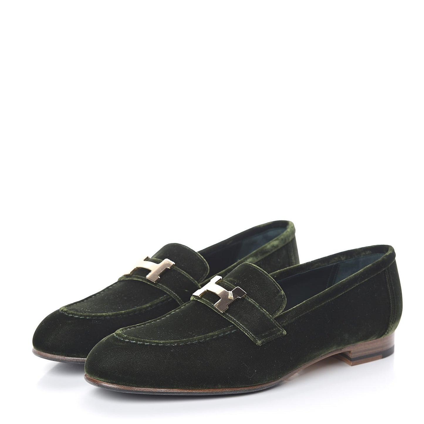 Velvet Womens Paris Loafers 39 Vert