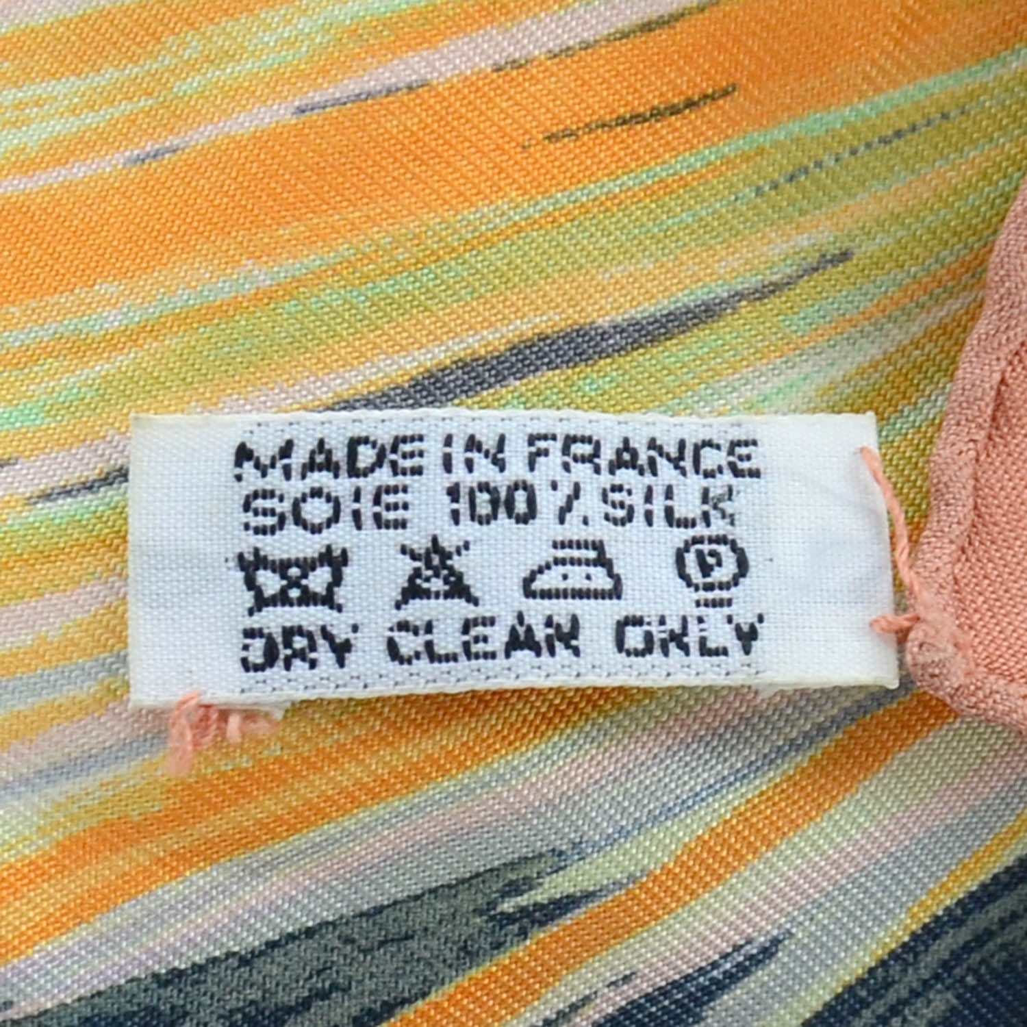 Hermes Silk Feux Du Ciel Pocket Square Scarf 6 of 7